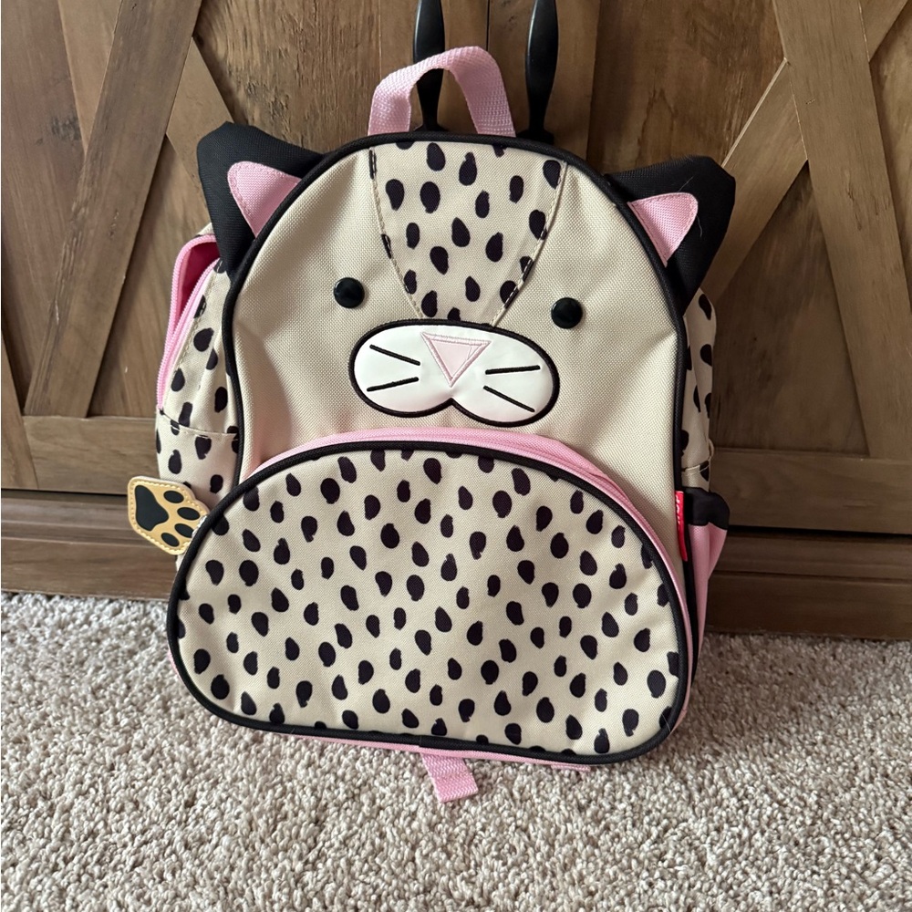 Skip Hop Leopard Kids Backpack with Pink Accents